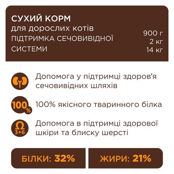 Сухий корм Клуб 4 лапи для  для підтримки здоров'я сечовивідної системи котів pln18980 фото