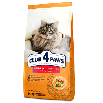 Сухий корм Клуб 4 лапи для котів з ефектом виведення шерсті pln18732 фото